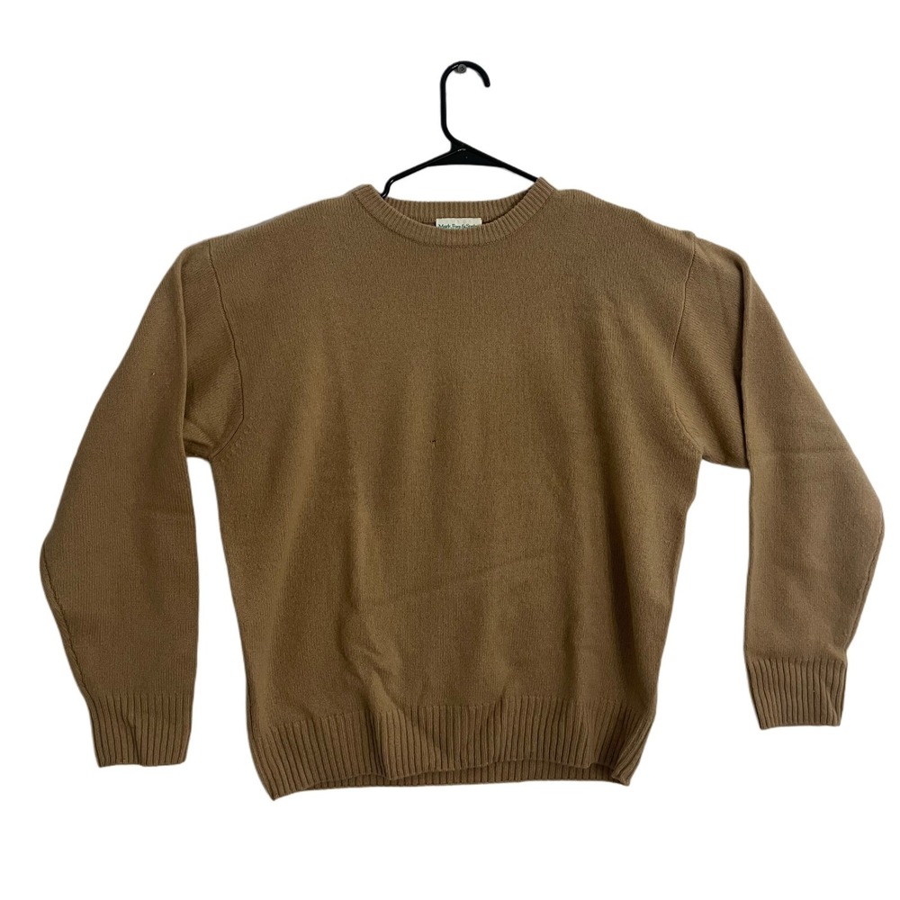Vtg Mens Mark & Fore Strike Lambs Wool Sweater Size L 0372
